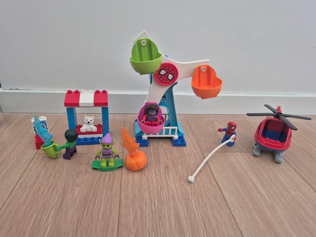 LEGO Duplo 10963 Spider-Man & Friends Kermis Avontuur, Gebruikt, Overige thema's, Ophalen of Verzenden, Duplo