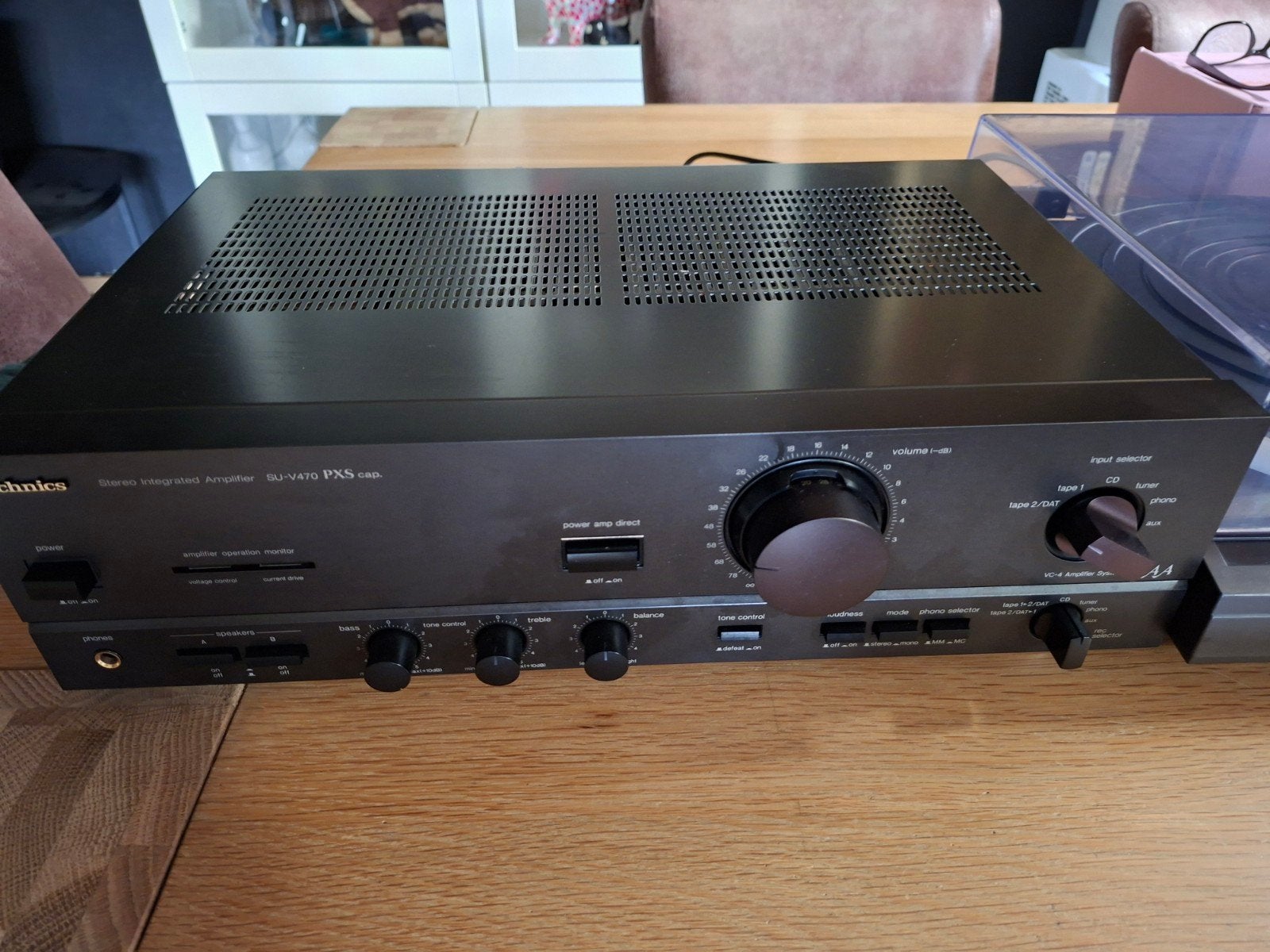 Technics SU-V470 Stereo Geïntegreerde Versterker, Audio, Tv en Foto, Overige merken, Gebruikt, Ophalen of Verzenden, 120 watt of meer
