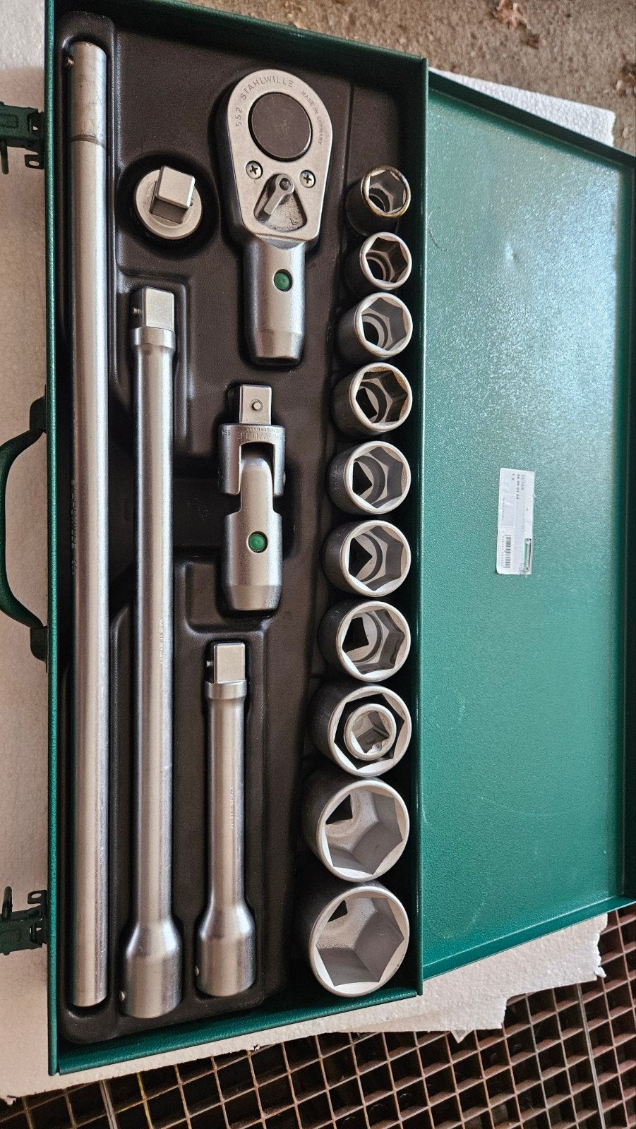 Stahlwille Ratelset 3/4 inch - Hoogwaardige Gereedschapset, Ophalen of Verzenden, Gebruikt, Sleutel/ratel, Overige merken