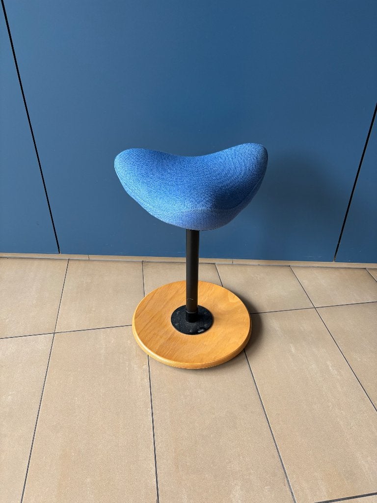 Varier Stokke move kruk, Ophalen of Verzenden, Zo goed als nieuw, Blauw, Bureaukruk