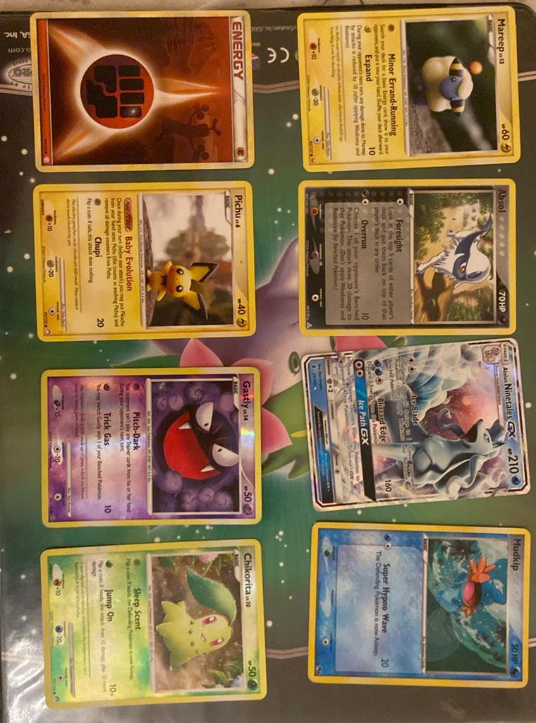 8 random pokemon kaarten, Verzenden, Zo goed als nieuw, Meerdere kaarten