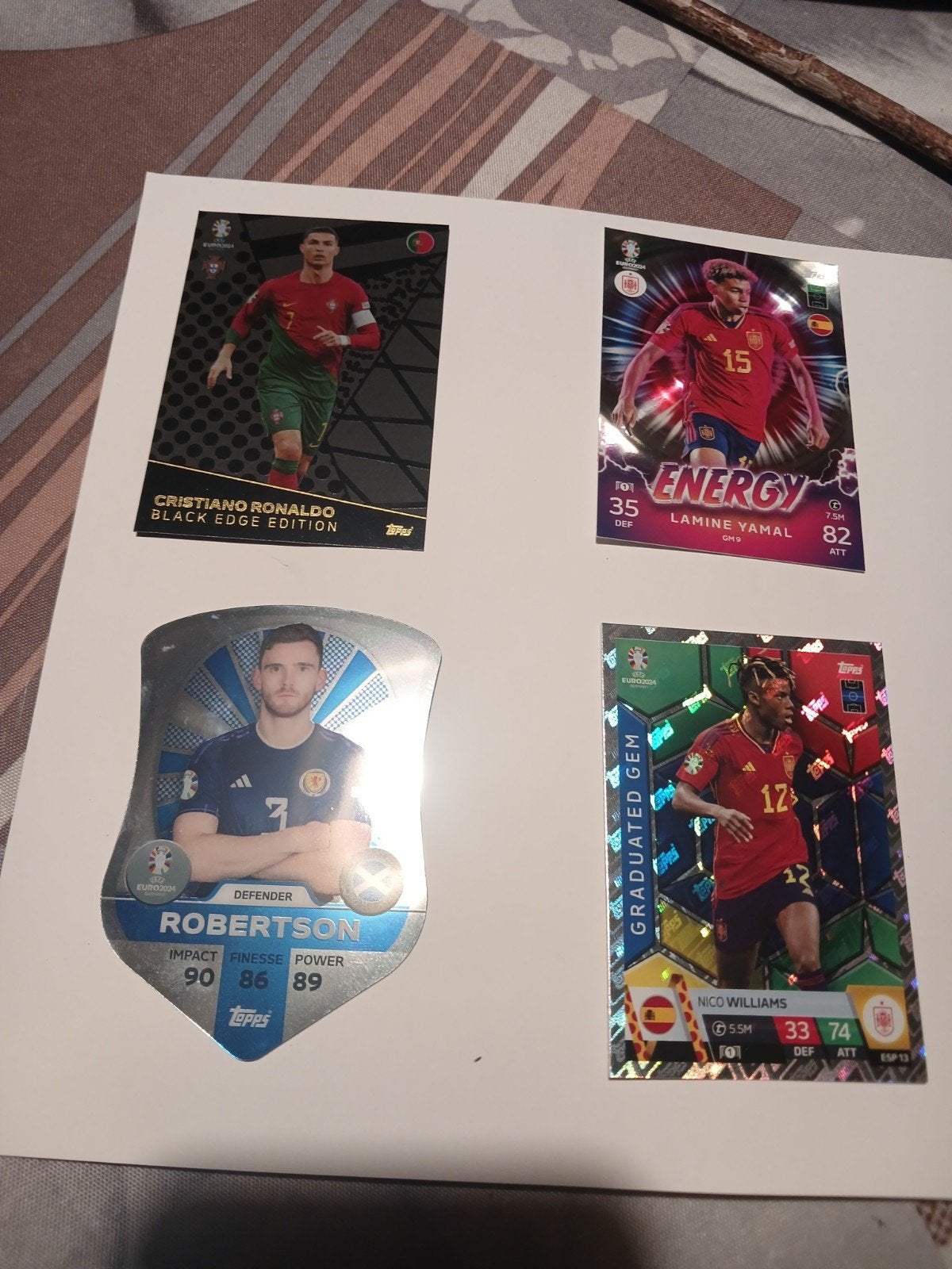 Voetbal Spelerskaarten: Ronaldo, Yamal, Robertson, Williams, Verzamelen, Ophalen of Verzenden, Nieuw, Buitenlandse clubs, Spelerskaart