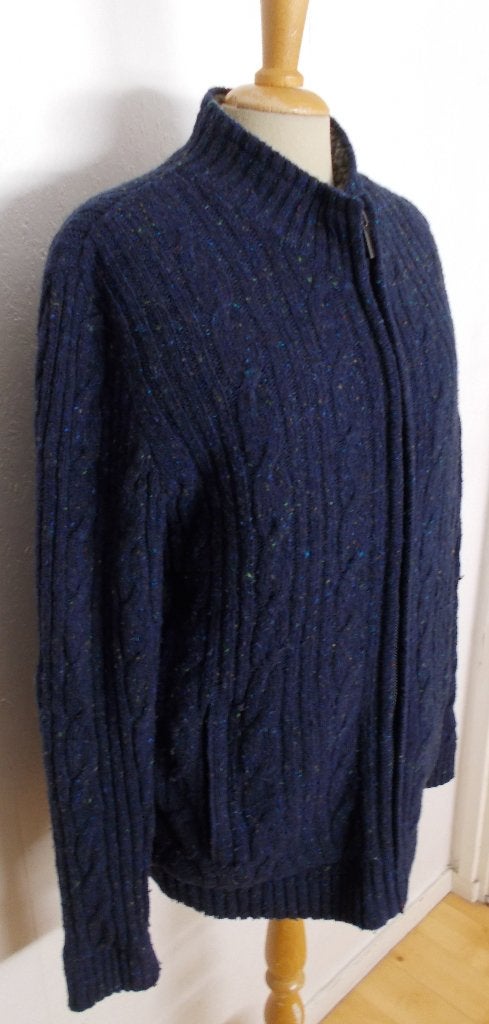 Blauw 60% wollen gevoerd vest van Jac Hensen! M, Verzenden, Zo goed als nieuw, Maat 38/40 (M), Blauw