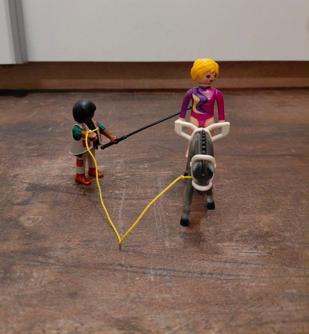 Playmobil Acrobate te paard met trainer 5229, Complete set, Ophalen of Verzenden, Zo goed als nieuw, Figuren