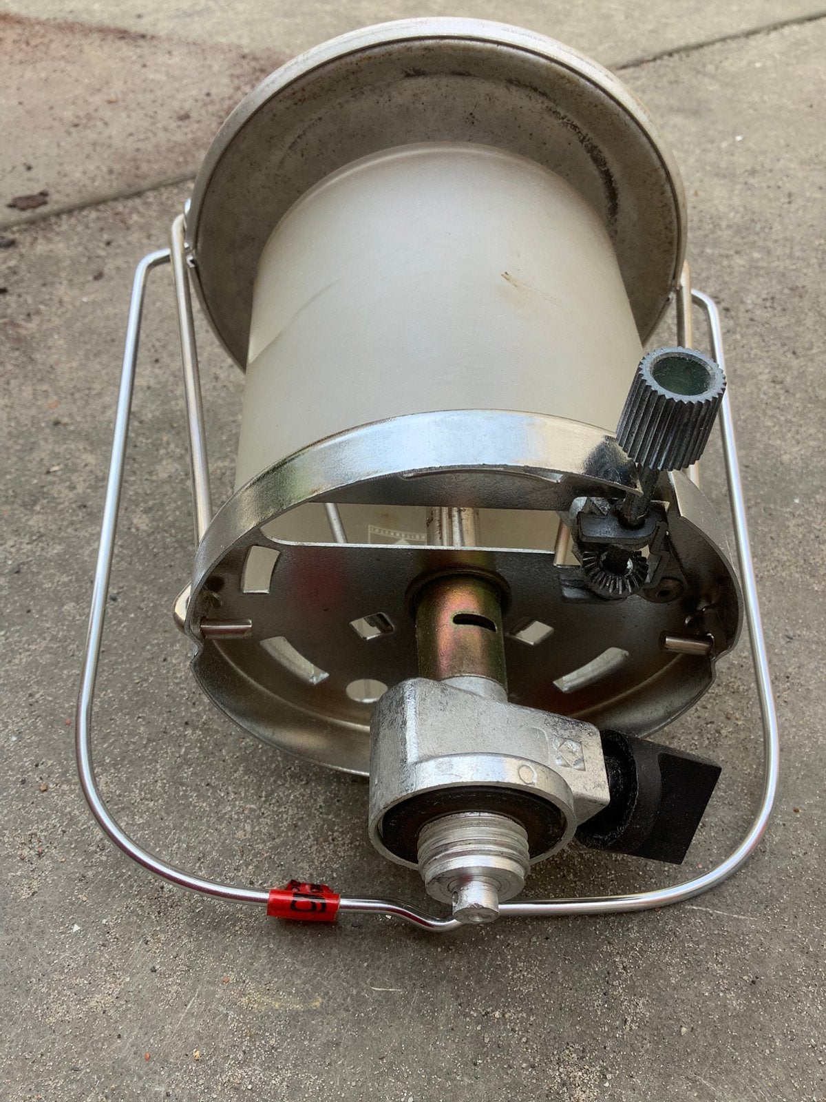 Vintage gas campinglampje, Caravans en Kamperen, Ophalen, Gebruikt