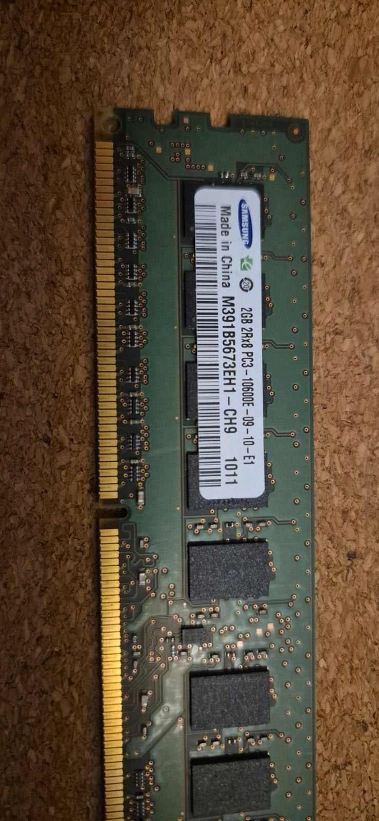 Samsung 2GB DDR3 RAM Geheugenmodule voor Desktop, Gebruikt, DDR3, Ophalen of Verzenden, Desktop
