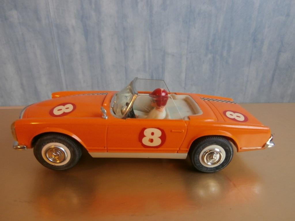 Fleischmann 3260 Mercedes 280 SL oranje, Antiek en Kunst, Ophalen of Verzenden