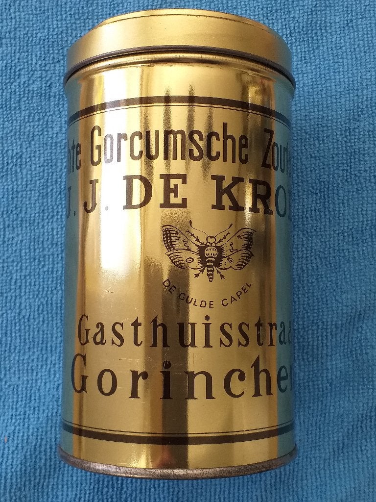 Gorcumsche Zoute Bollen Blik., Verzamelen, Ophalen of Verzenden, Gebruikt, Overige, Overige merken