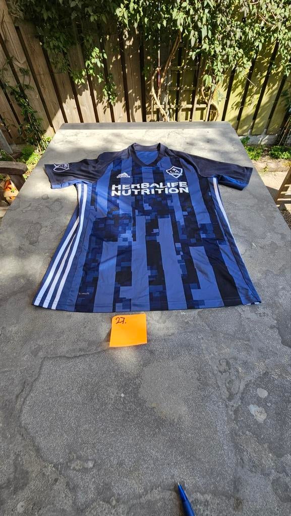 LA Galaxy uitshirt Adidas maat L, Sport en Fitness, Maat L, Ophalen of Verzenden, Zo goed als nieuw, Shirt