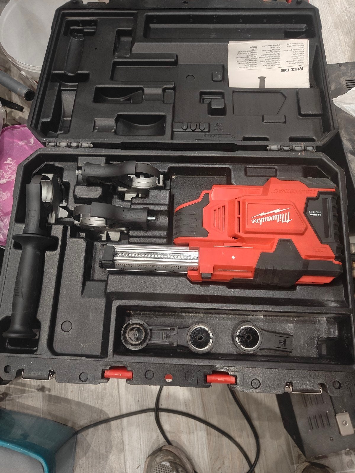 Milwaukee M12 DE-0C, Doe-het-zelf en Verbouw, Ophalen, Zo goed als nieuw, Boor- en/of Breekhamer