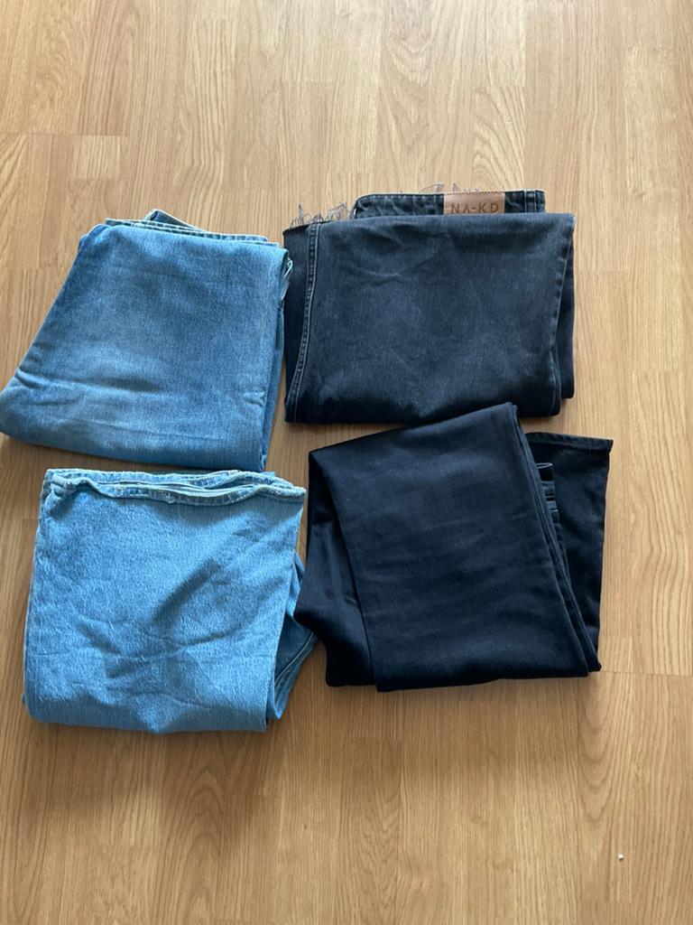 dames jeans. 3x maat: 29 en 1x rok maat: 42, Ophalen of Verzenden, Zo goed als nieuw, Zwart, W28 - W29 (confectie 36)
