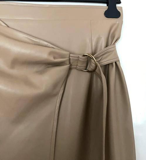 Le Grand sud lederlook rok maat 44 [DMv], Beige, Maat 42/44 (L), Nieuw, Ophalen of Verzenden