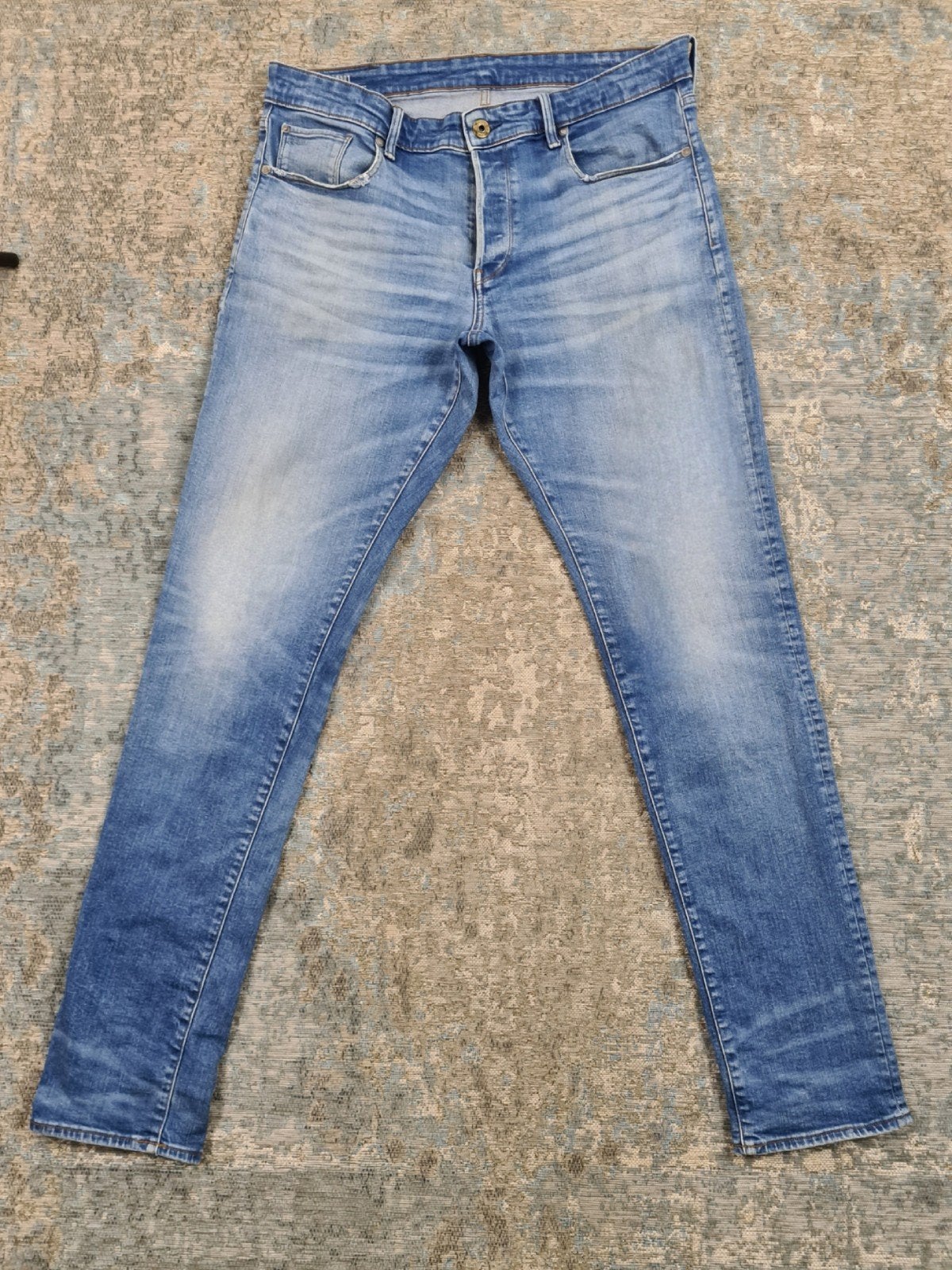 G-Star 3301 Straight Tapered W35 L36 STRETCH Bronno3536 Blue