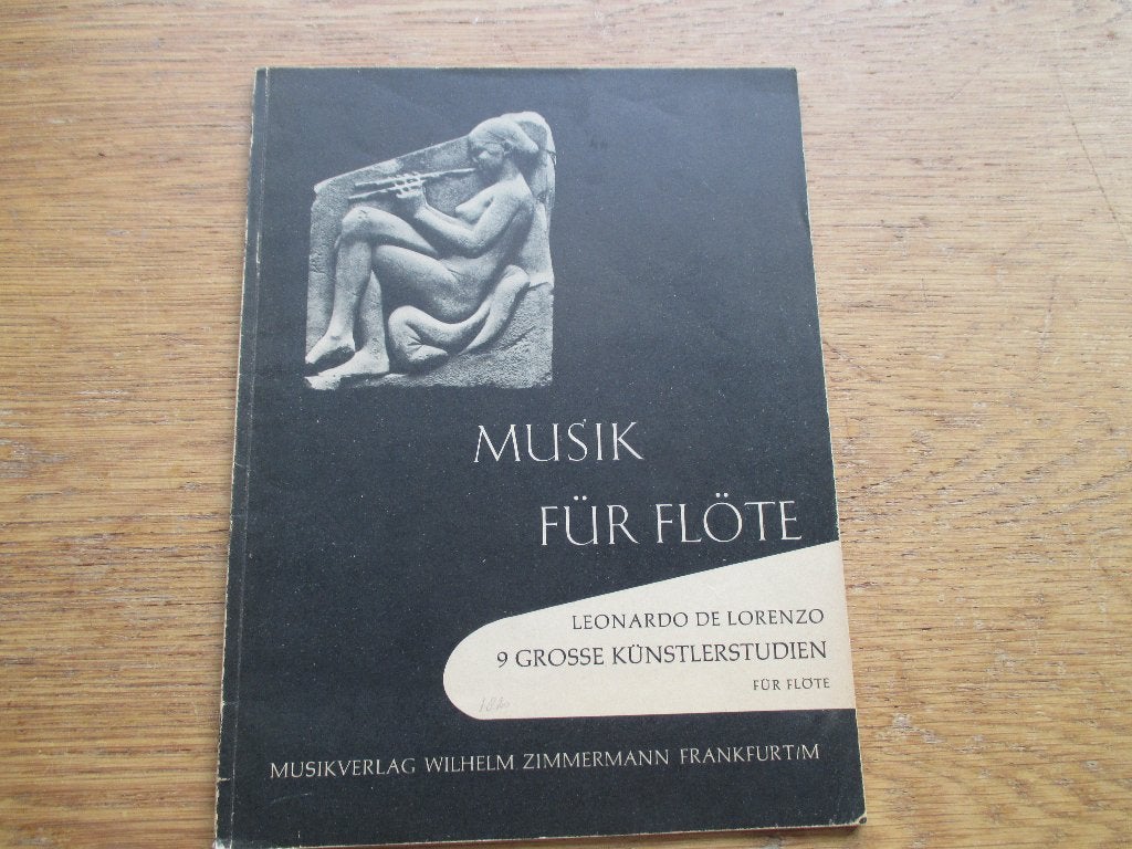 Leonardo de Lorenzo -9 Grote Kunstenaarsstudies-dwarsfluit, Gebruikt, Klassiek, Les of Cursus, Dwarsfluit of Piccolo