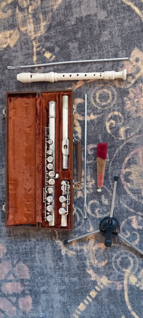 dwarsfluit, Muziek en Instrumenten, Ophalen, Gebruikt, Dwarsfluit, Met koffer of tas