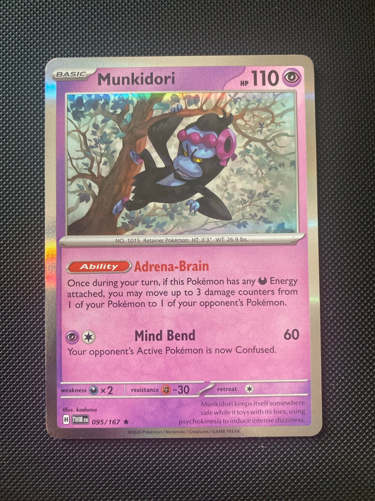 Munkidori 095/167 Rare Holo Twilight Masquerade, Ophalen of Verzenden, Zo goed als nieuw, Losse kaart, Foil