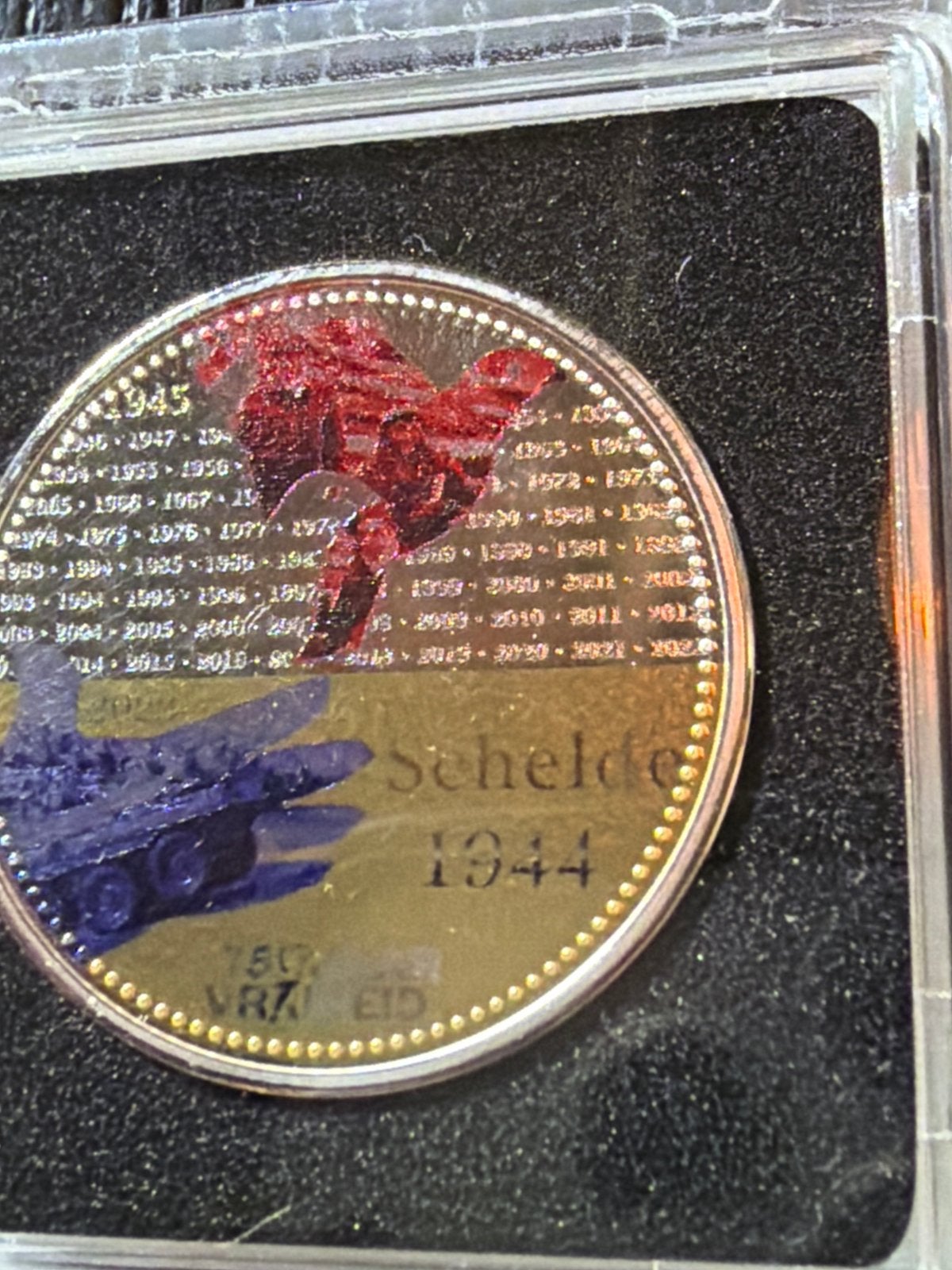 Zilveren Herdenkingsmunt Schelde 1944 - 75 jaar Vrijheid, Zilver, Koningin Wilhelmina, Losse munt, Overige waardes