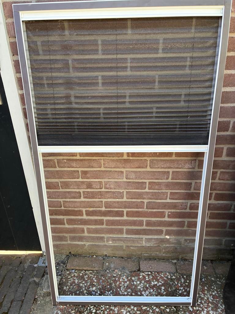 Hordeur plissé, wit zo goed als nieuw, Kunststof, Hordeur, Minder dan 200 cm, Zo goed als nieuw
