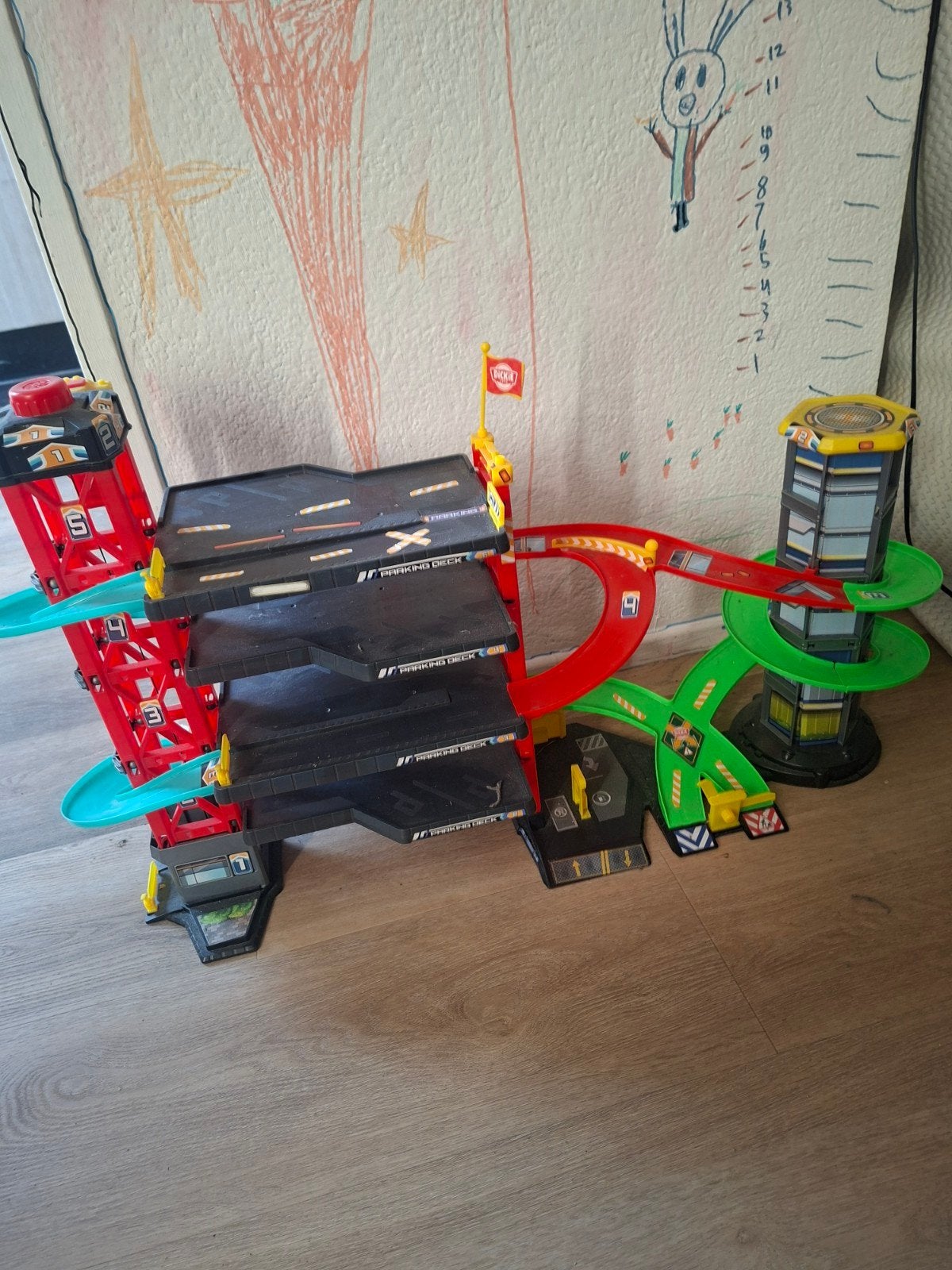 Speelgoed garage, Kinderen en Baby's, Speelgoed | Racebanen, Ophalen, Zo goed als nieuw, Handmatig, Overige merken