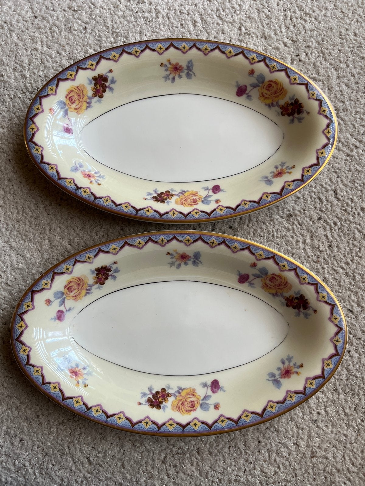 2x Haviland Limoges Ovale Schalen - Focke & Meltzer, Antiek en Kunst, Ophalen