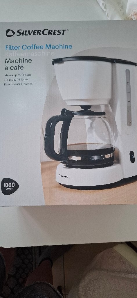 Koffiezetapparaat SilverCrest als nieuw, 10 kopjes of meer, Ophalen of Verzenden, Zo goed als nieuw, Koffiemachine