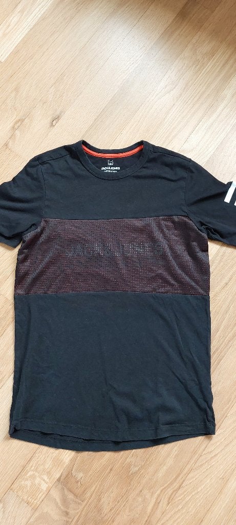 JACK&JONES net zwart t-shirt mt. 176, Kinderen en Baby's, Kinderkleding | Maat 176, Gebruikt, Ophalen of Verzenden, Shirt of Longsleeve