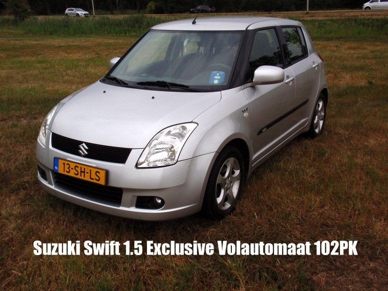Suzuki Swift 1.5 5D AUT 2006 Grijs Exclusive 125000km, Auto's, Stof, 40 €/maand, Zwart, 4 cilinders
