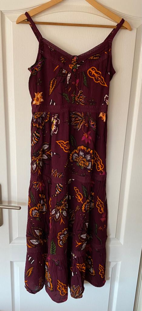 Lange zomerjurk aubergine Anytime maat 40, Maat 38/40 (M), Overige kleuren, Nieuw, Ophalen of Verzenden