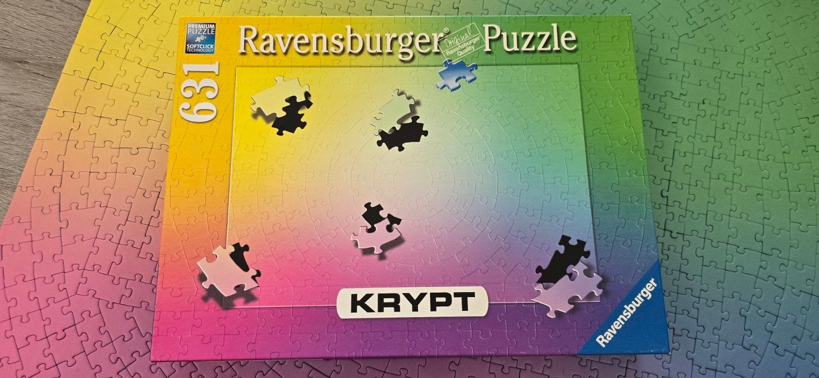 Ravensburger Krypt Gradient puzzel, Ophalen of Verzenden, 500 t/m 1500 stukjes, Zo goed als nieuw, Legpuzzel