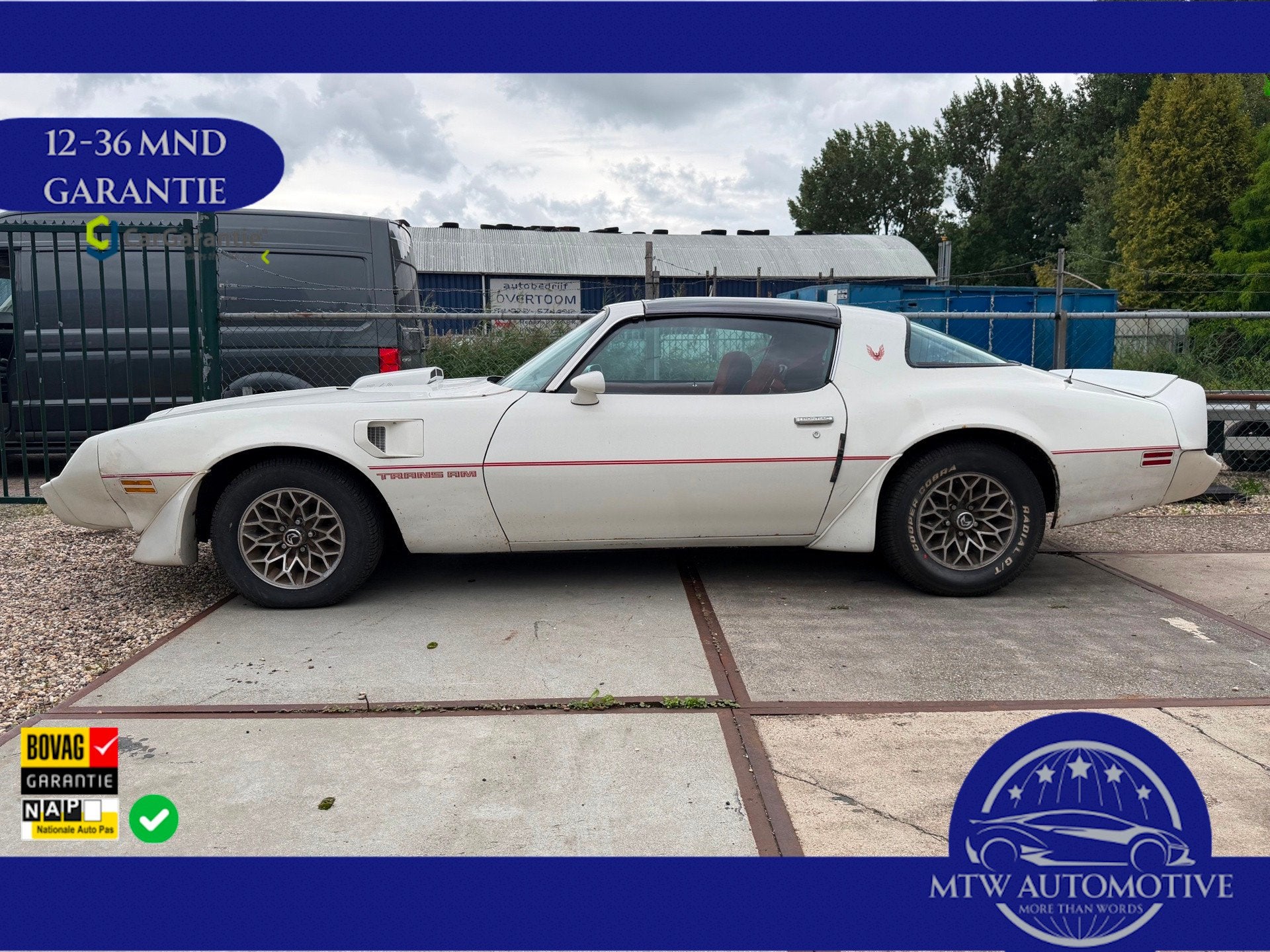 Pontiac FIEREBIRD TRANS AM T.A 6.6 / TARGA / WHITE-RED-EDITI, Automaat, Achterwielaandrijving, Gebruikt, Overige carrosserieën