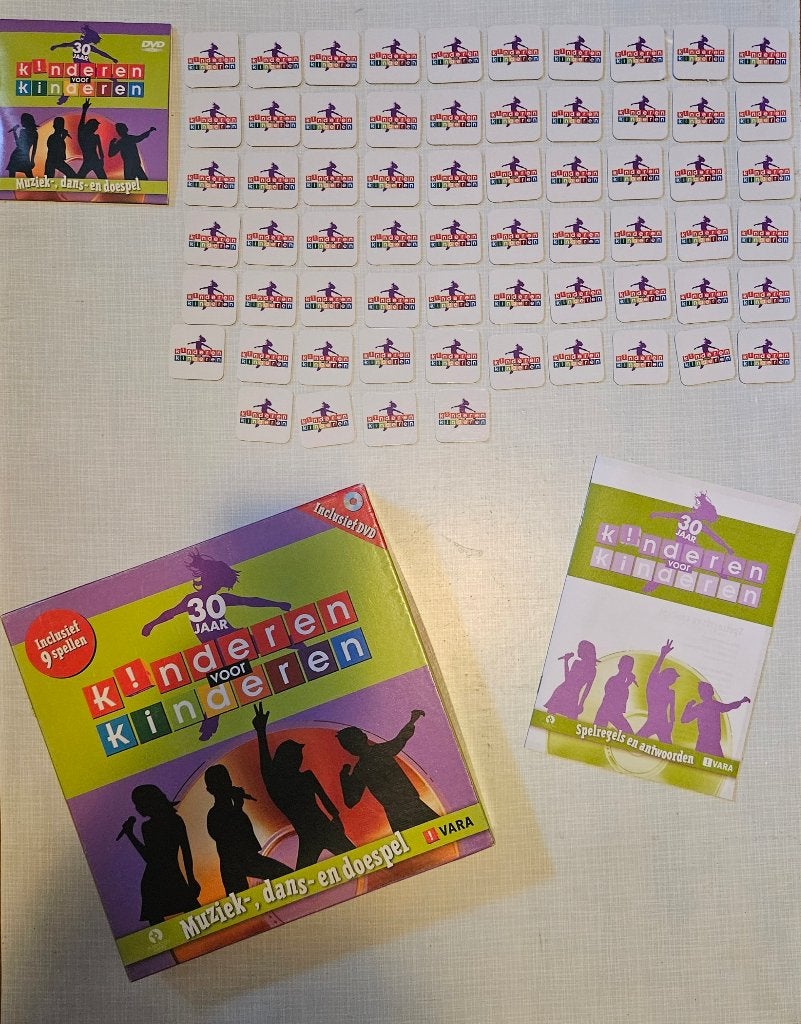 30 Jaar Kinderen voor Kinderen Bordspel /DVD-spel | COMPLEET, Hobby en Vrije tijd, Ophalen of Verzenden, Zo goed als nieuw, VARA