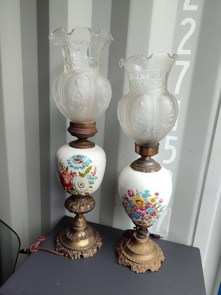Antieke tafellampen, Ophalen