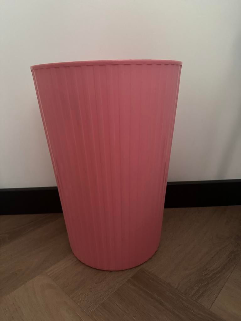 Hema roze prullenbak 33,5 cm, Kunststof, Ophalen of Verzenden, Zo goed als nieuw, Minder dan 10 liter