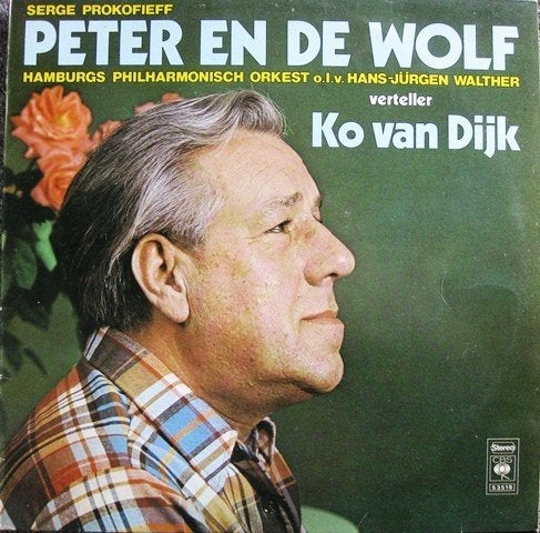 L.P. (1975) Peter en de Wolf - Verteller Ko van Dijk, Cd's en Dvd's, LP, Gebruikt, 6 tot 9 jaar, Ophalen of Verzenden