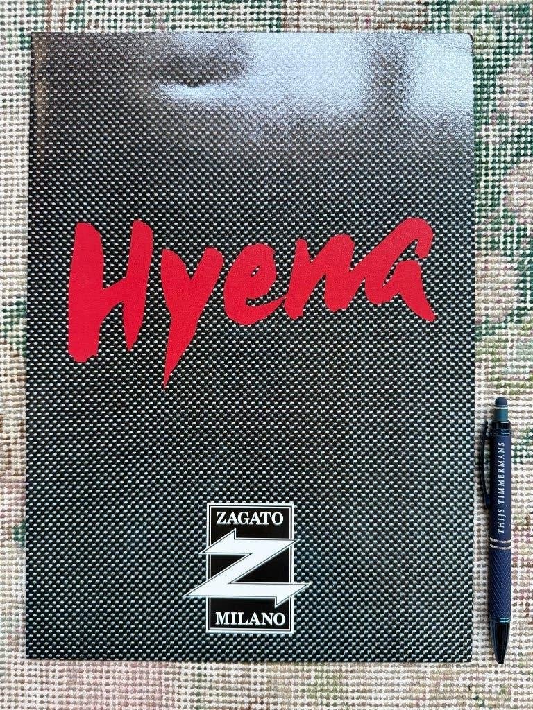 Zeldzame groot formaat brochure Zagato Hyena 1995 izgst., Ophalen of Verzenden, Zo goed als nieuw, Overige merken, Zagato