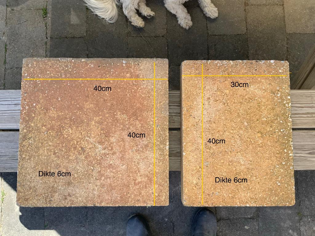 Terrastegels, Tuin en Terras, Ophalen, Gebruikt, 10 m² of meer, Beton