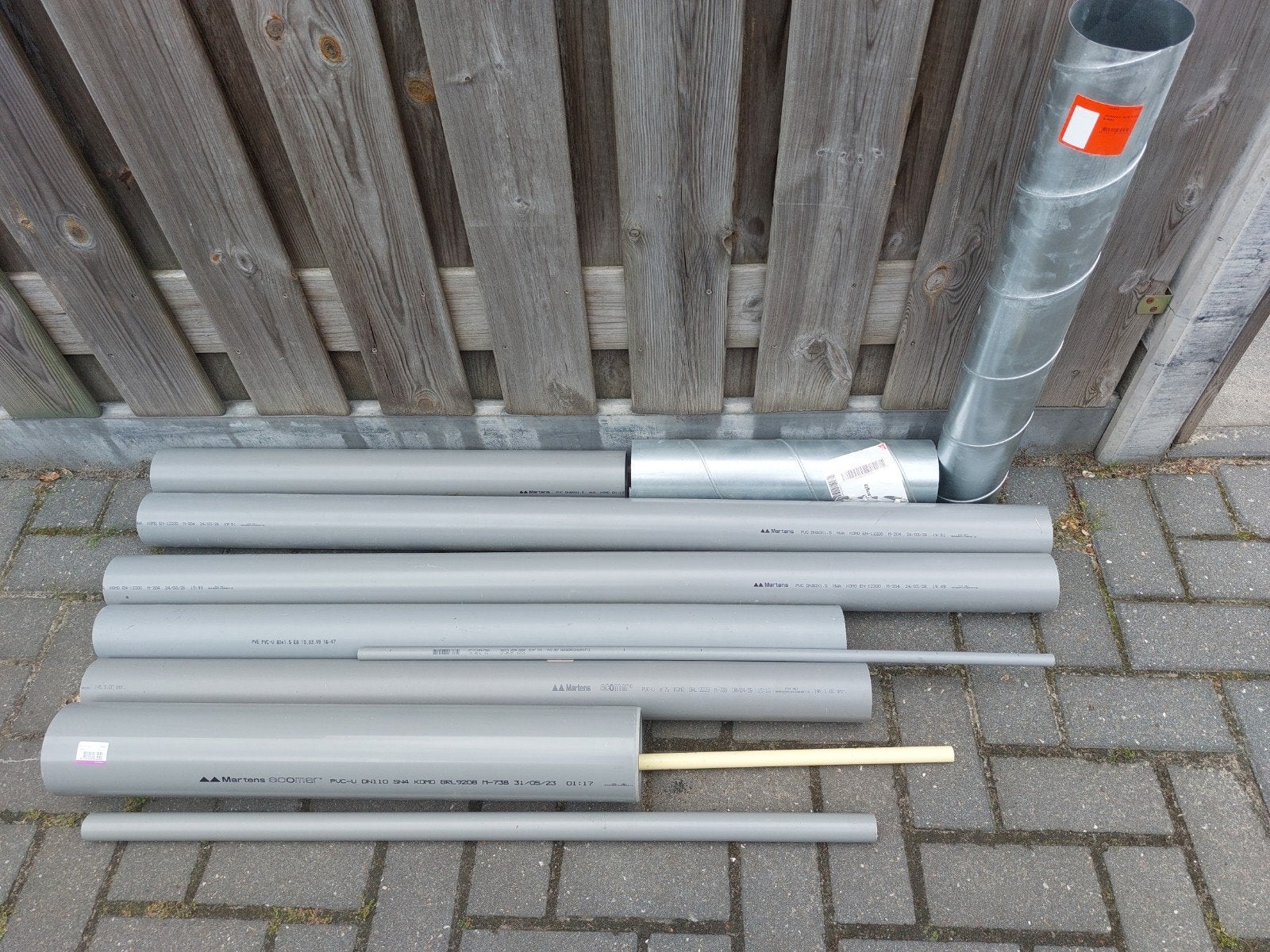 Gratis PVC buizen (diverse diameters), Ophalen, Afvoer, Pvc, Nieuw