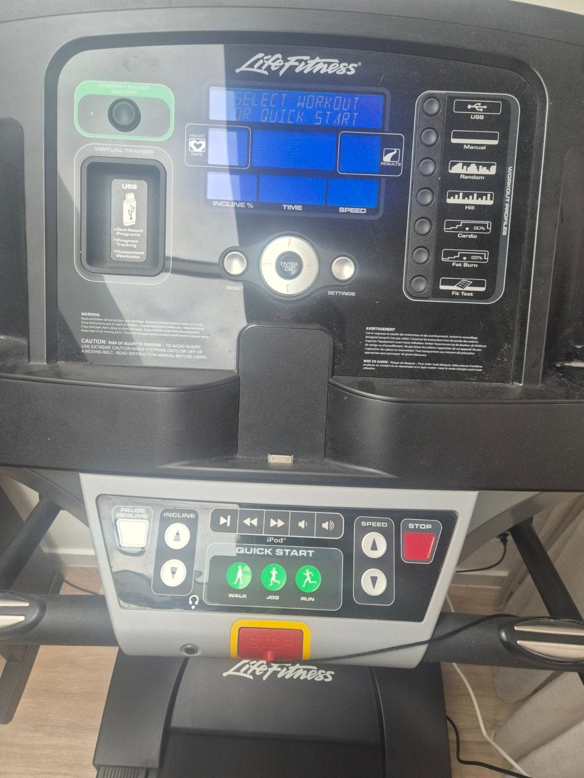 Zeer fraaie loopband van Life Fitness. Sportschool kwaliteit, Ophalen of Verzenden, Zo goed als nieuw, Loopband