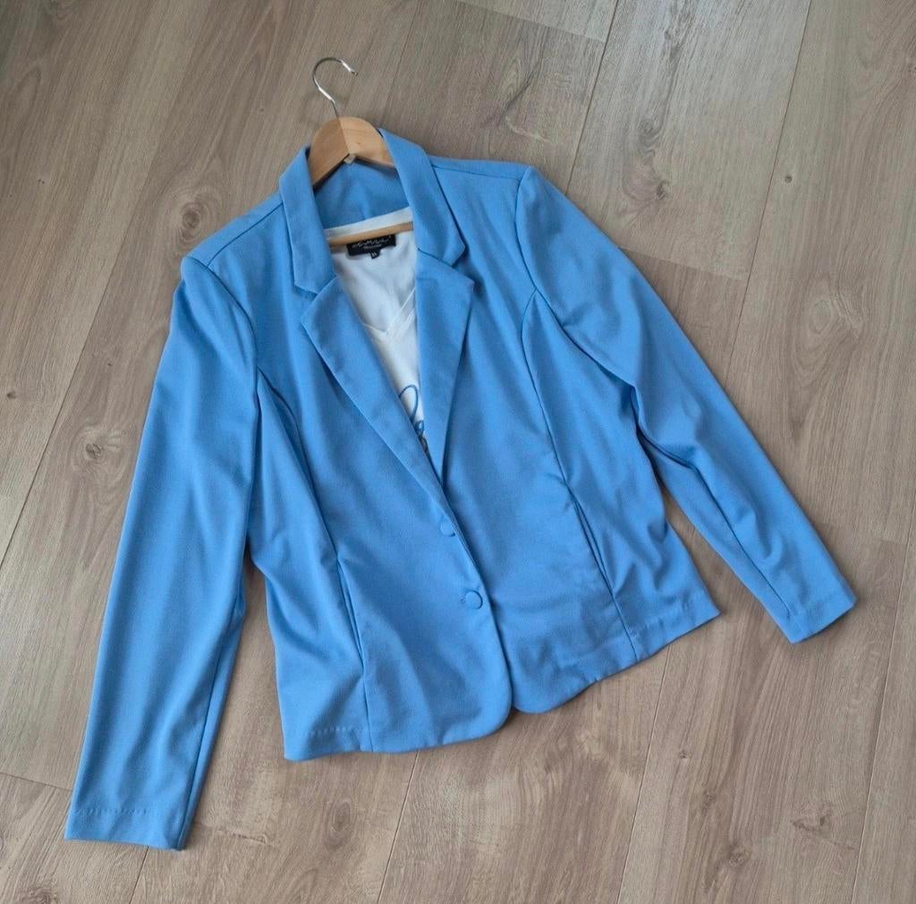 Soyaconcept Blazer XXL & Elvira Shirt XL - Zo goed als nieuw, Blauw, Maat 46/48 (XL) of groter, Ophalen of Verzenden, Zo goed als nieuw