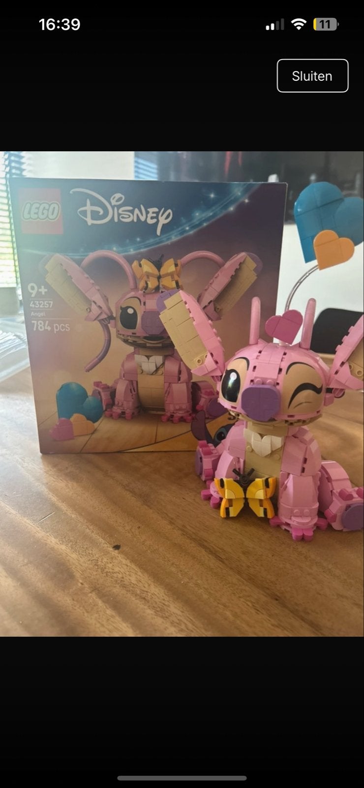 LEGO Disney Angel 43257 - Stitch's vriendin, Ophalen of Verzenden, Zo goed als nieuw