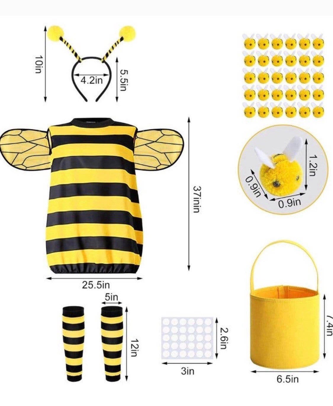 Purple Star Halloween Queen Bee Costume “One Size", Ophalen of Verzenden, Nieuw, Jongen of Meisje