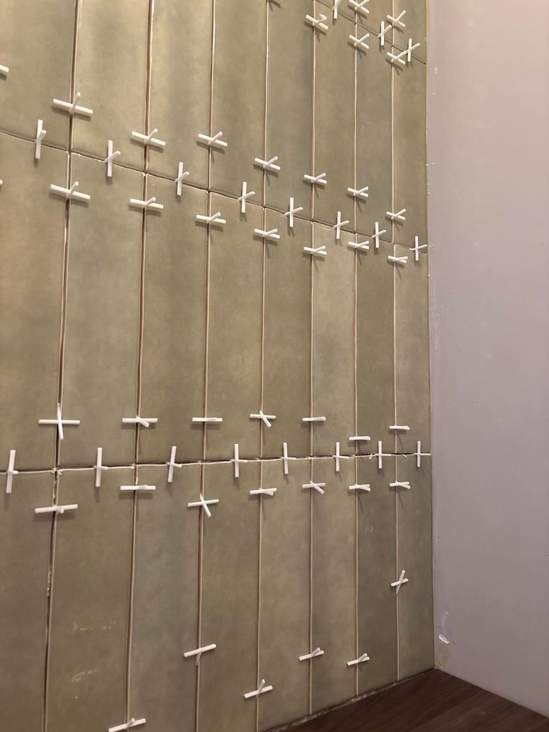 Nieuwe groene keramische wandtegels (Estudio Ceramico), Ophalen, Nieuw, Minder dan 20 cm, 20 tot 40 cm