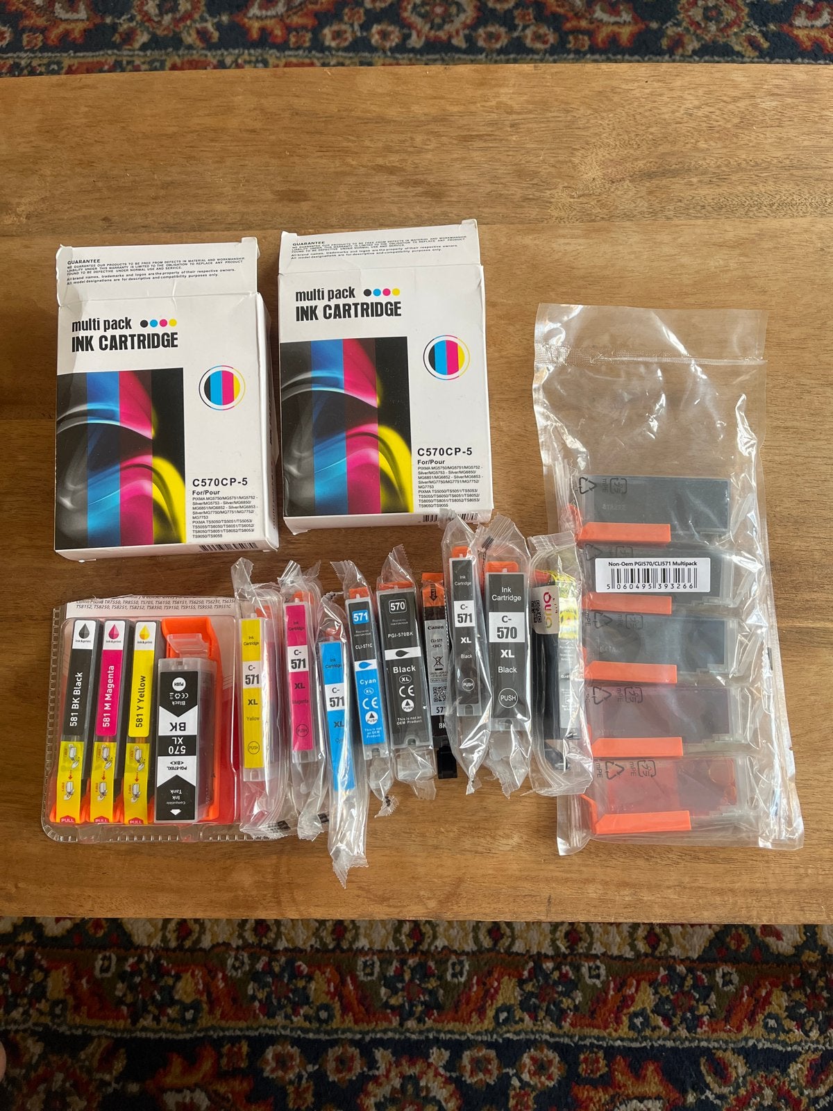 18x XL Inktcartridges C570CP-5 en C571/C570-Diverse kleuren, Computers en Software, Printerbenodigdheden, Ophalen, Overige typen
