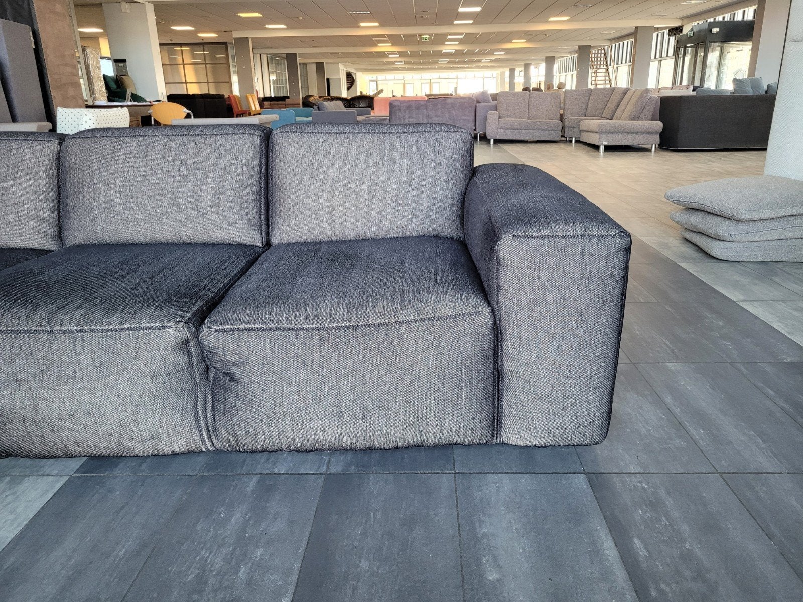 Foto 12 van ✅️️️️️️GEREINIGD zandkleurig zwart hoekbank 255x175 BEZORGEN