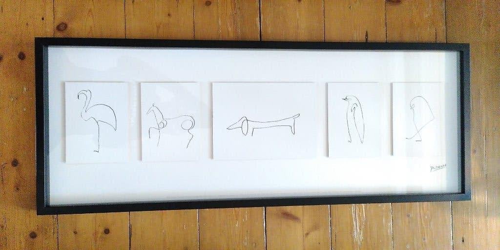 Picasso reproductie in lijst, Ophalen of Verzenden