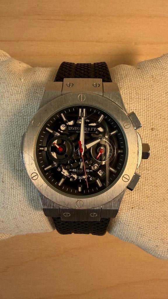 Rotorcraft horloge, Overige merken, Gebruikt, Staal, Polshorloge