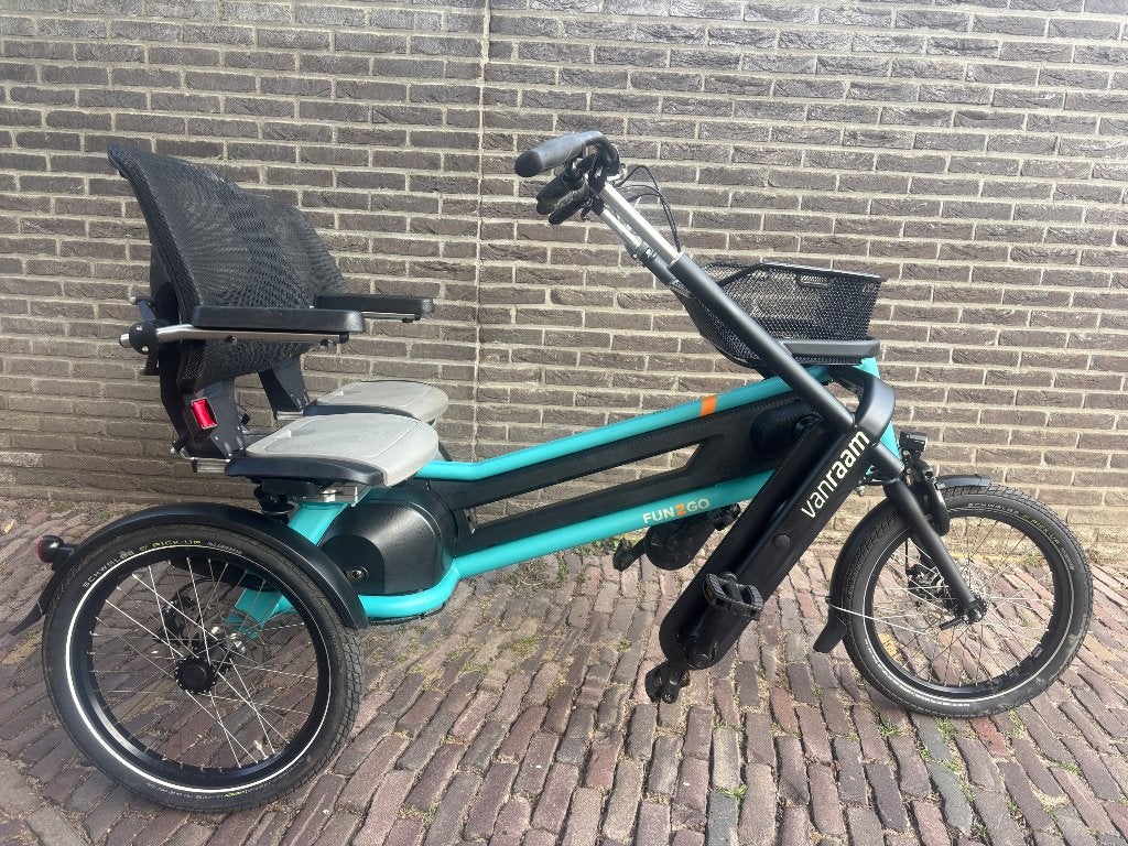Van Raam fun2go 880 wh slechts 66 km als nieuw, Fietsen en Brommers, Fietsen | Driewielfietsen, Ophalen of Verzenden, Zo goed als nieuw