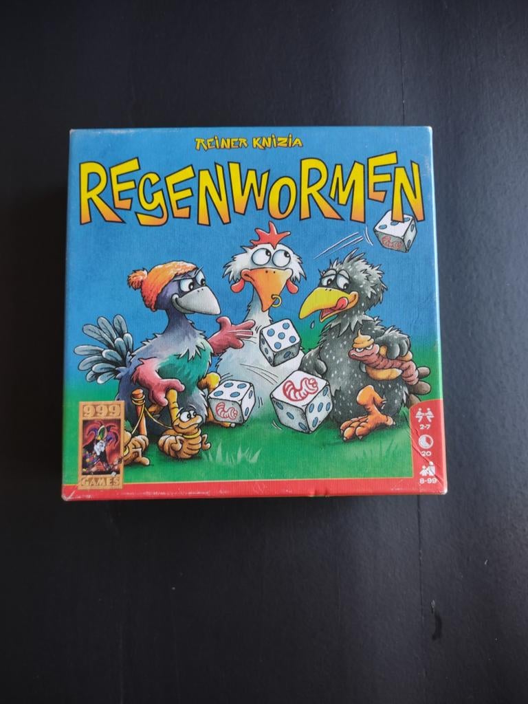 Regenwormen - spel van 999 Games, Vijf spelers of meer, Ophalen of Verzenden, Zo goed als nieuw, 999 Games