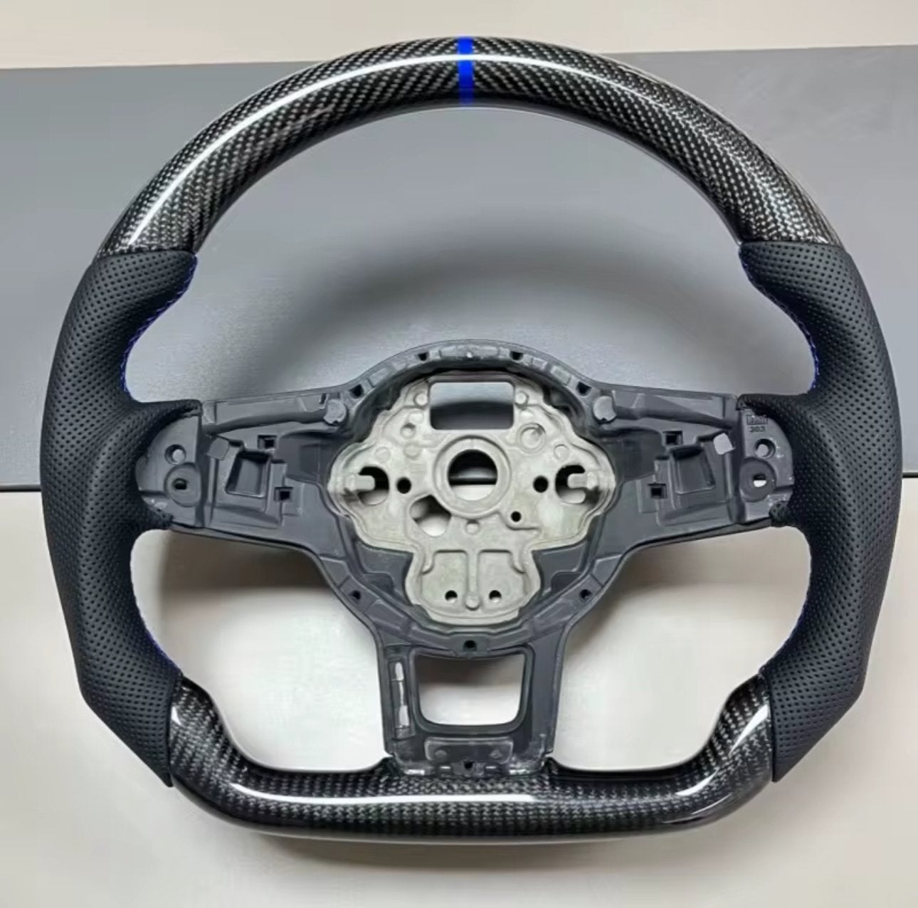 Sportief Carbon Stuur VW Golf 7 / 7.5 R GTE – Blauw Accent, Ophalen of Verzenden, Nieuw, Volkswagen