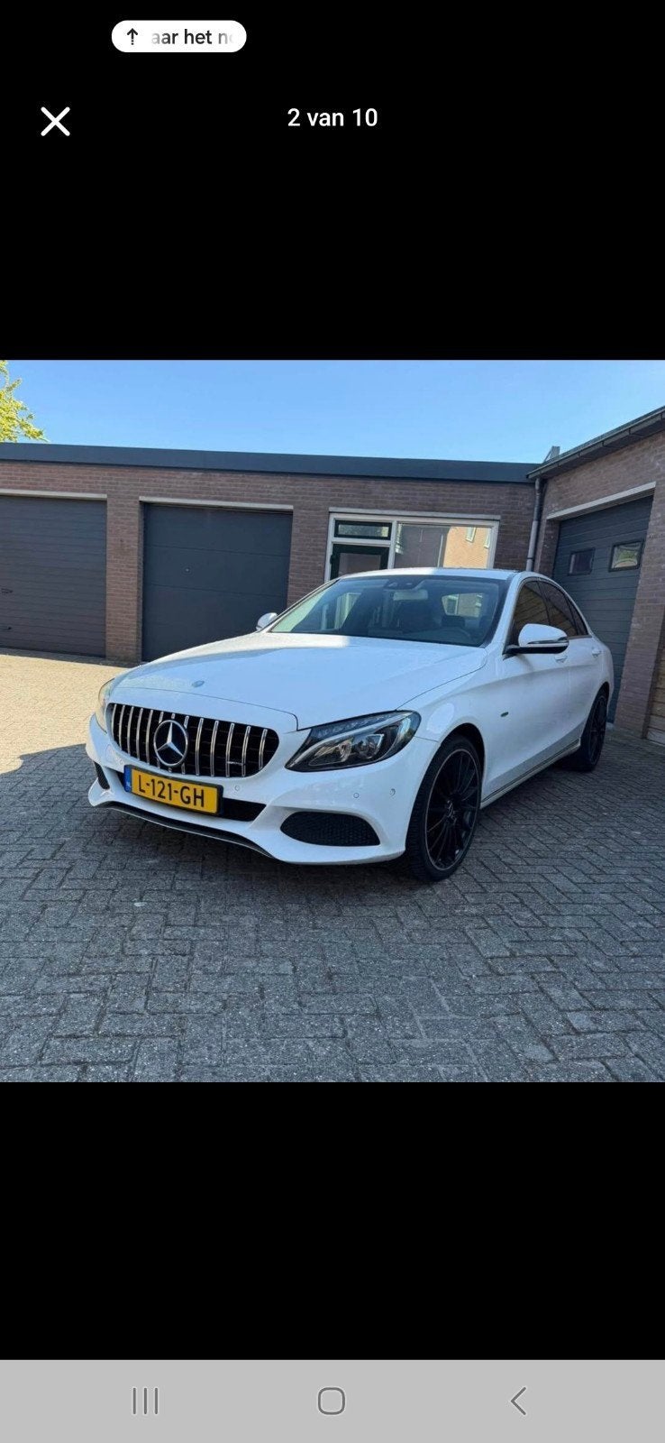 Mercedes-Benz C-Klasse C180 1.6 115KW Aut7 2015 Wit, Auto's, Automaat, 1800 kg, Leder en Stof, Wit